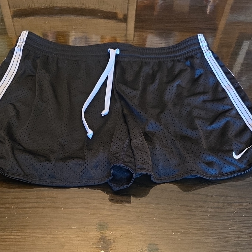 Nike Women's Black Mesh Athletic Shorts